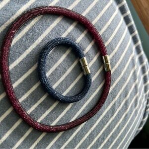 Swarovski necklace and bracelet
